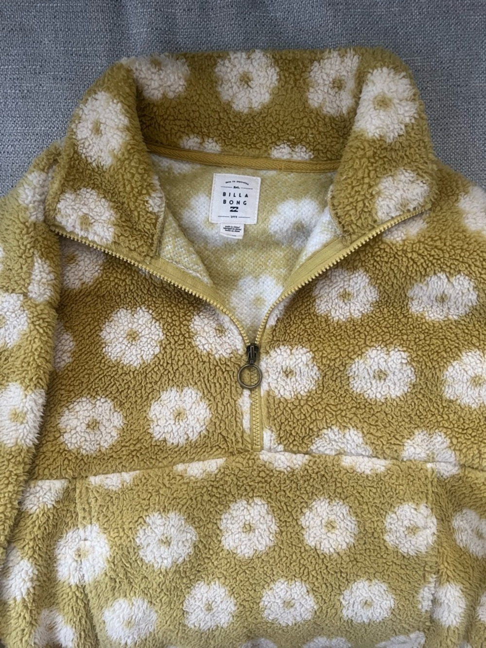 Billabong Time Off Fleece Half Zip Pullover - Picture 3 of 5